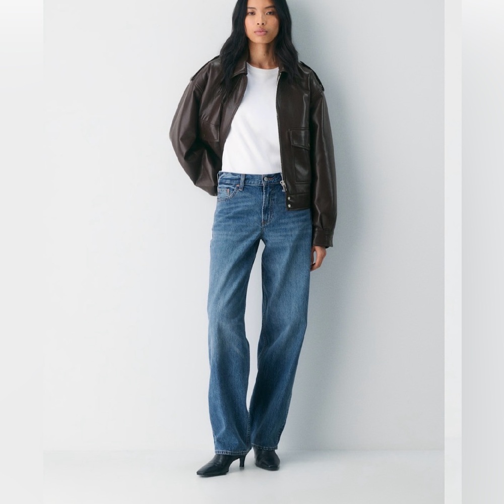 Denim Forum Aritzia low rise baggy jeans 💙